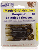 Magic-Grip Hair Pins Set of 10 by Good Hair Days Color: Shell Good Hair Days