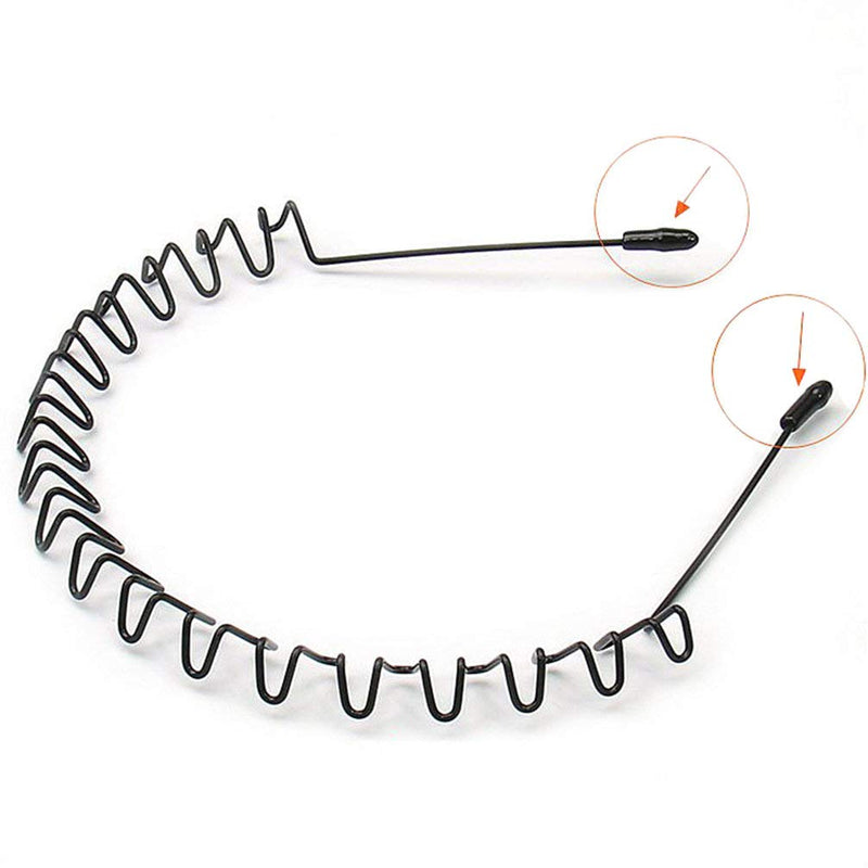 XINGZHE Fashion Hair Bands Men Women, Metal Headband for Mens Hair Band Outdoors Sports Headbands Womens Clip Ties Non Slip Smooth Elastic With Teeth Comb Unisex Hairband Accessories Beauty Care 2 PCS XINGZHE