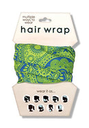 Spoontiques Paisley Hair Wrap, Blue/Green Spoontiques