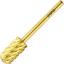 USA Pana 3/32" Safety Nail Carbide - Smooth Round Top Large Barrel Head for Electric Dremel Drill Machine - Grit Size: (4XC, 3XC, 2XC, XC, C, M, F, XF) (Triple Coarse (3XC) GOLD) PANA