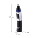 Panasonic ER-GN30-K Nose, Ear n Facial Hair Trimmer Wet/Dry with Vortex Cleaning System, Black Infinity Warehouse