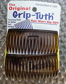 Good Hair Days The Original Grip-Tuth Hair Combs, Set of 2, 40417 Shell 3 1/4" Wide Good Hair Days