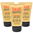 THRIVE Natural Face Wash Gel for Men & Women (3 Pack) – Daily Facial Cleanser with Unique Premium Natural Ingredients for Healthier Skin Care – Made in USA – Vegan – Women & Mens Face Wash Thrive Natural Care