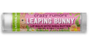 Crazy Rumors Leaping Bunny Lip Balm. 100% Natural, Vegan, Plant-Based, Made in USA. Crazy Rumors