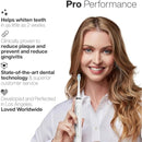Vibe Series PRO – Ultra-Whitening Electric Toothbrush – 5 Modes & Smart Timers – UV Sanitizing Base – ADA Accepted (Optic White) Infinity Warehouse