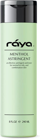 RAYA Menthol Astringent 8 oz (203) | Effective Facial Toner for Combination and Partially Oily Skin Prone to Break-Outs | Helps Refine, Tighten, and Protect pH Balance | Cools, Refreshes and Soothes Infinity Warehouse