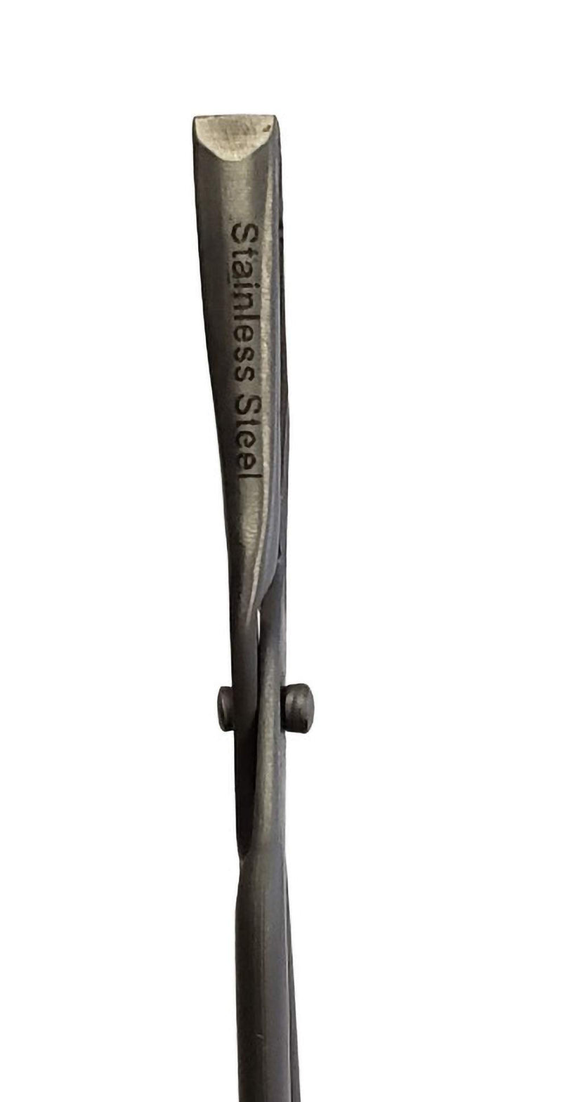 Professional Scissor Handle Tweezers (Straight Flat Tip, Matte Finish) beaute Tsuru