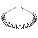 XINGZHE Fashion Hair Bands Men Women, Metal Headband for Mens Hair Band Outdoors Sports Headbands Womens Clip Ties Non Slip Smooth Elastic With Teeth Comb Unisex Hairband Accessories Beauty Care 2 PCS XINGZHE