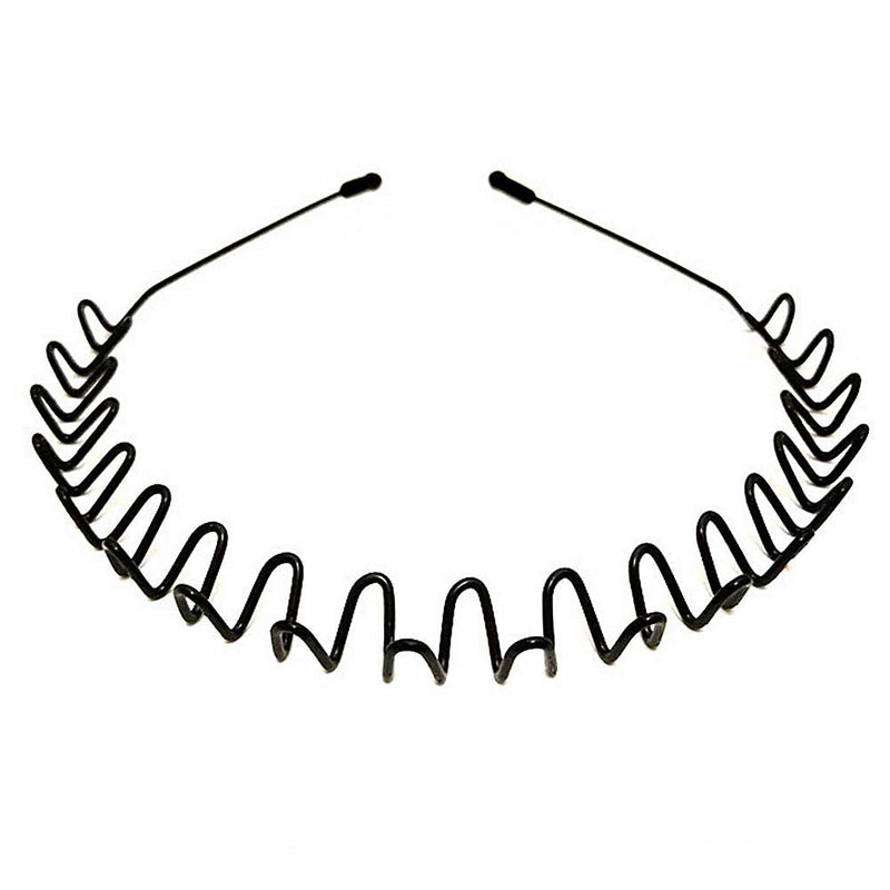 XINGZHE Fashion Hair Bands Men Women, Metal Headband for Mens Hair Band Outdoors Sports Headbands Womens Clip Ties Non Slip Smooth Elastic With Teeth Comb Unisex Hairband Accessories Beauty Care 2 PCS XINGZHE