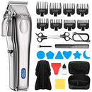 Woliwowa Hair Clippers For Men Cordless Hair Trimmer Professional Haircut & Barbers Grooming Kit with 8 Attachment Combs EKUZI WOLIWOWA