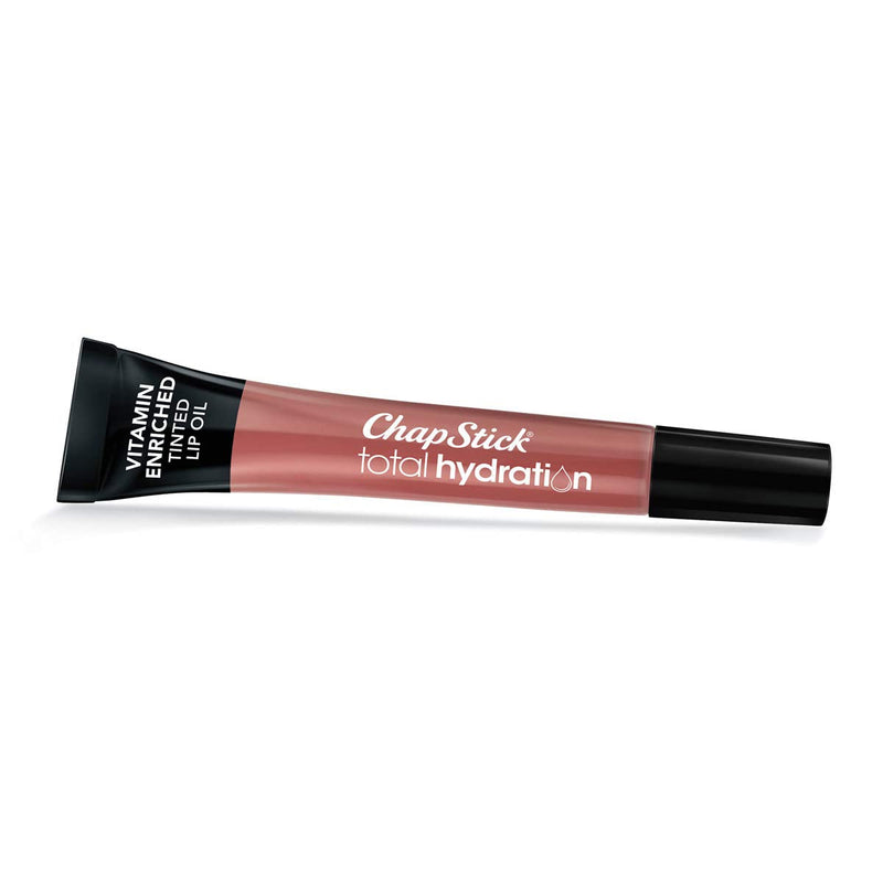ChapStick Total Hydration Vitamin Enriched Tinted Lip Oil (Blushed Bronze, 1 Tube), Vitamin C, Vitamin E, Contains Omega 3 6 9, 0.24 Ounce ChapStick