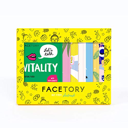 FaceTory 7 Sheet Mask Gift Set | Hydrate, Brighten, Moisturize for Glowing Skin FACETORY Store