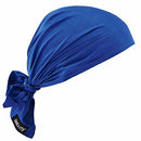 Ergodyne Chill-Its 6710 Evaporative Polymer Cooling Dew Rag, Solid Blue Ergodyne