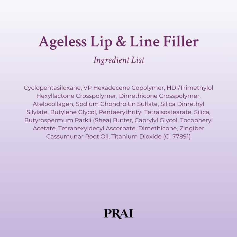 PRAI Beauty Ageless Lip and Line Filler for Instantly Ageless Lips | Lip Serum that Plumps, Smooths, & Fills In Lines | Moisturizing Lip and Line Filler with Vitamins C & E to Boost Collagen Infinity Warehouse
