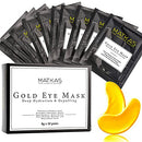 MATKAS Gold Under Eye Patches - 0.3% Pure Retinol + Hyaluronic Acid + Collagen for Dark Circles, Wrinkles, and Puffy Eyes, Under Eye Mask Puffiness Treatment for Women, Under Eye Gel Pads, Bag Patch MATKAS