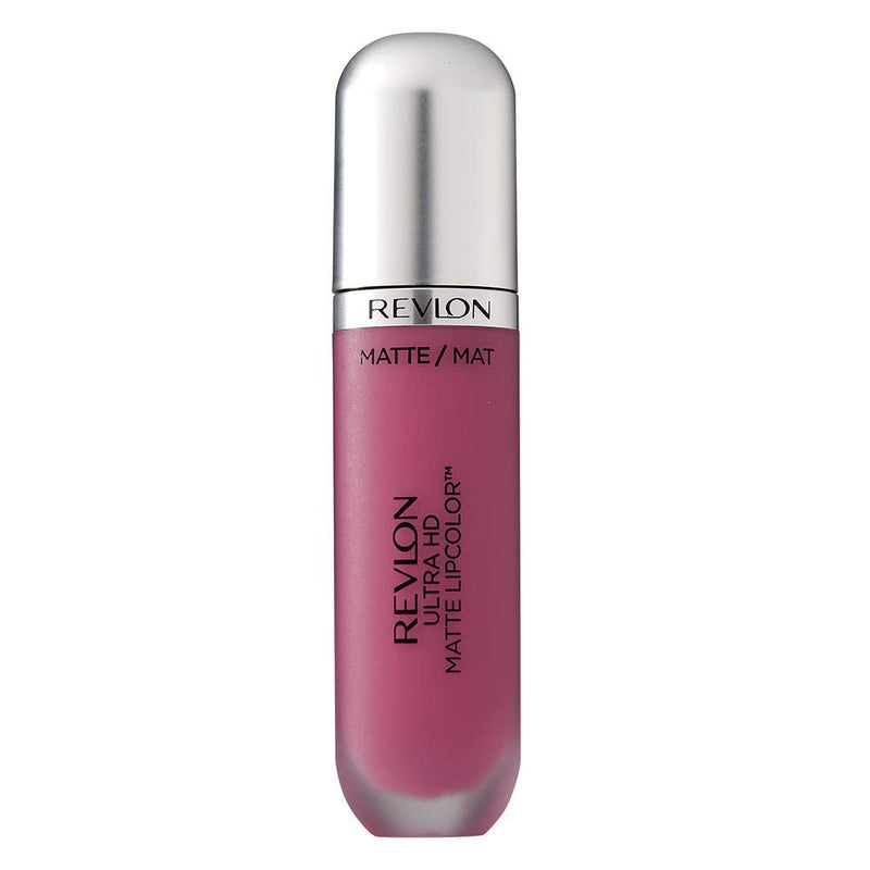 Revlon Ultra HD Matte Lipcolor, Velvety Lightweight Matte Liquid Lipstick in Pink, Addiction (610), 0.2 oz REVLON