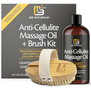 Anti Cellulite Massage Oil and Firm Dry Brush Kit | Collagen & Stem Cell Skin Tightening Kit | Radiant Body Care Kit for Women by M3 Infinity Warehouse
