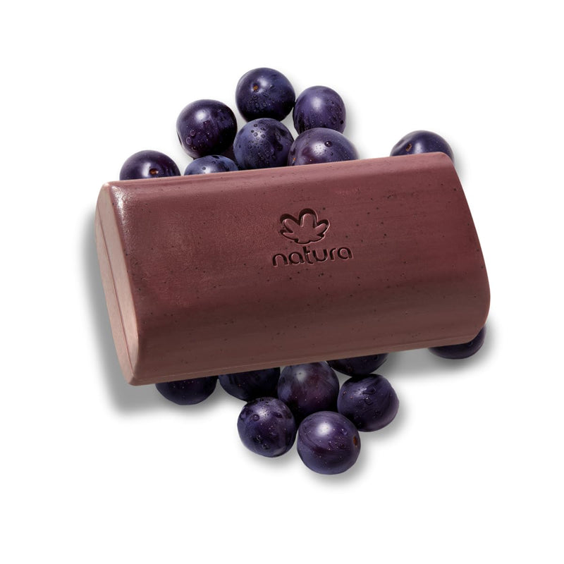 natura Ekos Açaí Revitalizing Creamy Exfoliating Soap Bar 150g - 97% Natural - 100% Pure Plant Based Oils - Vegan Skin Care - Brazilian Beauty Secrets Infinity Warehouse
