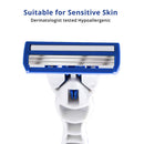 DreamGenius Razors for Women,Women's shaving,2 Non-Slip Handles +19 Refills,Value Blue Shaver Women Pack, Easy Carry in Travel DreamGenius