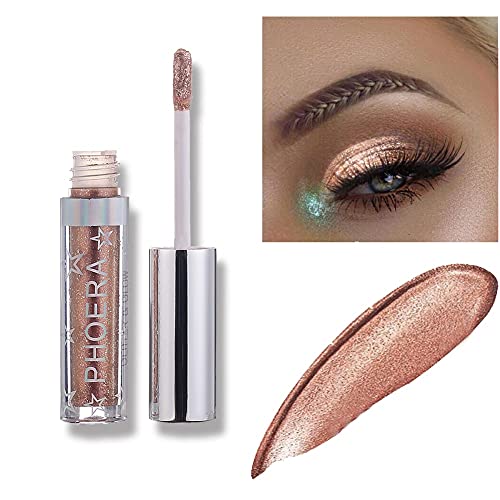 Glitter Eyeshadow，Makeup For Eyes Liquid Shimmer Sparkle Glow Light Colors Pencil Stick Shiny Long Lasting Waterproof Shining Eye Shadow Sets Metallic Pigments Metals Gloss Sparkling Pen Kit (A106) Eschindler