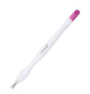 IVON 3 Pack Nail Cuticle Trimmer Pusher Remover, Double End & Plastic Handle (White) IVON