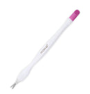 IVON 3 Pack Nail Cuticle Trimmer Pusher Remover, Double End & Plastic Handle (White) IVON