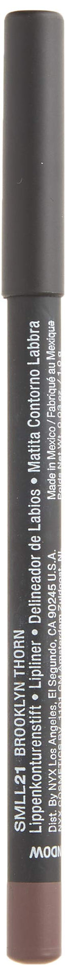 NYX PROFESSIONAL MAKEUP Suede Matte Lip Liner, Vegan Formula - Brooklyn Thorn (Deep Brown) NYX PROFESSIONAL MAKEUP