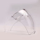 Clear Face_Mask Shield, 2 Pack Safety Transparent_Face_Mask with Glasses Frame Full Face Protective Reusable Goggle Shield Anti-Fog Anti-Spitting & Scratch Resistant Suitable for Indoor and Outdoor Activities shuang qing