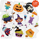 FINGOOO Halloween Temporary Tattoos for Kids Adult,120 Pieces Halloween Tattoo Waterproof Halloween Party Favor Goodie Bag(20 Styles) FINGOOO