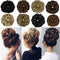 OKHOTY 2PCS Messy Bun Hair Piece Thick Updo Scrunchies Hair Extensions Ponytail Hair Accessories Ash Blonde(Light Brown Mix Ash Blonde) OKHOTY