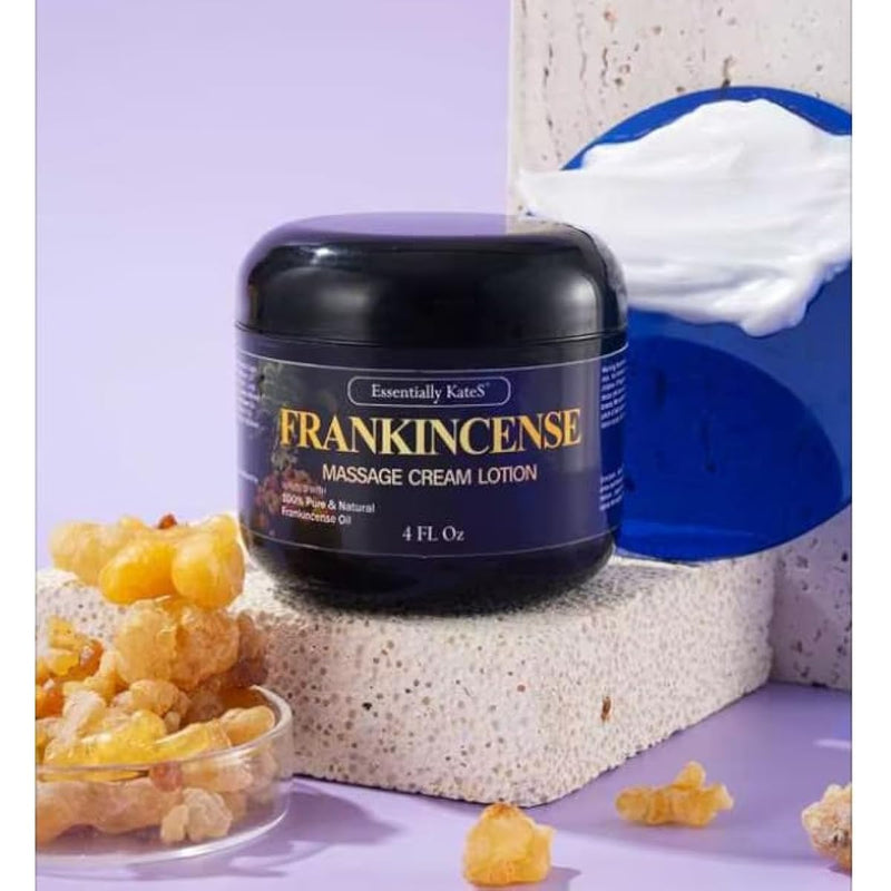 Frankincense Oil Massage Cream Lotion 4 Fl Oz - Medium Glide - Helps Relax Sore Muscle and Stiffness - Helps Tone & Nourish Skin Infinity Warehouse