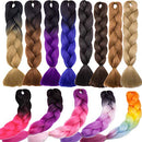 Jumbo Braiding Hair 24 inch Jumbo Braid Hair Extensions Jumbo Box Braids Crochet Hair Long Rainbow Colorful for Women Kids DIY High Temperature Synthetic Fiber Ash Blonde 1 Bundle Benehair