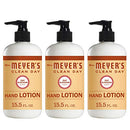 Mrs. Meyer's Clean Day's Hand Lotion for Dry Hands, Non-Greasy Moisturizer Made with Essential Oils, Oat Blossom Scent, 12 oz Bottles, Pack of 3 MRS. MEYER'S CLEAN DAY