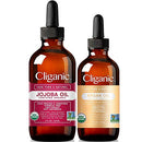 Cliganic Carrier Oils Duo: Organic Jojoba Oil and Organic Argan Oil Cliganic