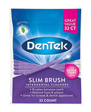 Dentek Dentek Slim Brush Cleaners, 32 Each (Pack of 4) DenTek