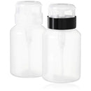Nail Polish Remover Pump, YAMYONE 2 Pack Acetone Pump Dispenser, Alcohol Dispenser Push Down Empty Lockable Pump Dispenser Bottle for Nail Polish and Makeup Remover, 200ml(6.8oz) YAMYONE