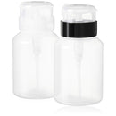 Nail Polish Remover Pump, YAMYONE 2 Pack Acetone Pump Dispenser, Alcohol Dispenser Push Down Empty Lockable Pump Dispenser Bottle for Nail Polish and Makeup Remover, 200ml(6.8oz) YAMYONE