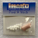 Imako Cosmetic Teeth Extras (Pink and White Fitting Material)- 2 Pack Imako