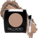 Palladio Brow Powder for Eyebrows, Soft and Natural Eyebrow Powder with Jojoba Oil & Shea Butter, Helps Enhance & Define Brows, Compact Size for Purse or Travel, Includes Applicator Brush, Taupe Palladio