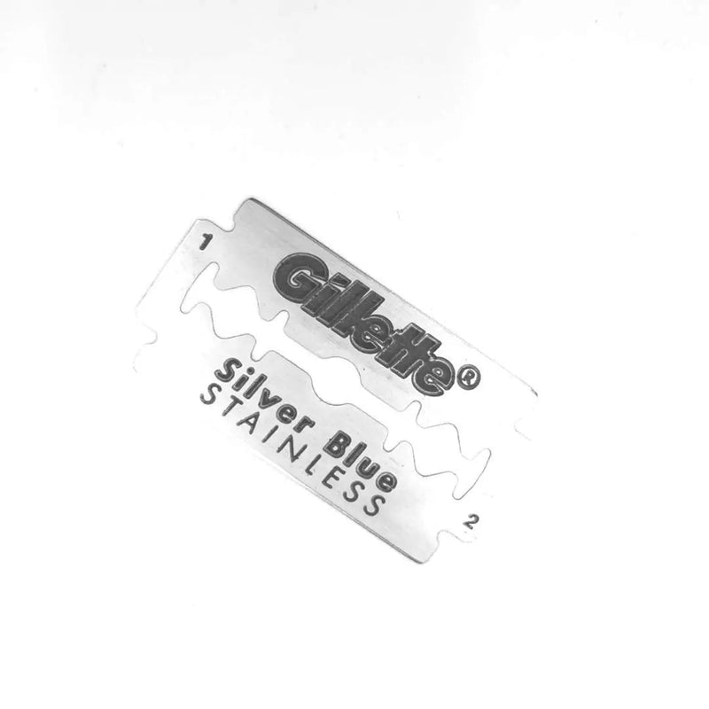 50 Silver Blue Double Edge Razor Stainless Blades Made in Russia 7 O'clock