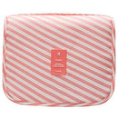 L&FY Multifunction Portable Travel Toiletry Bag Cosmetic Makeup Pouch Toiletry Case Wash Organizer (Pink Stripe) L&FY