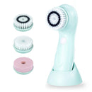 Gackoko Facial Cleansing Brush- Latest advanced cleasing Technology & 3 Brush Heads-USB Rechargeable Electric Rotating Face- IPX6 Waterproof-Advanced Face Spa System for Exfoliating Deep clease (Blue) Gackoko