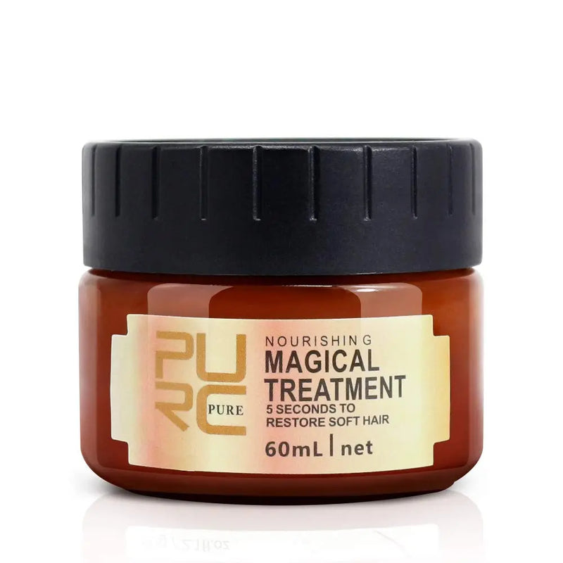 Magical Hair Treatment Mask, Advanced Molecular Hair Roots Treatment Professtional Hair Conditioner, 5 Seconds to Restore Soft Hair, Instantly Service the Dry and Rough Hair Ends-60ml Stellar Express