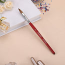 Accmor Kolinsky Acrylic Nail Brush, 3D Nail Art Brush for Acrylic Powder, 100% Kolinsky Nail Art Brush Professional Salon Quality (Size