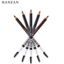 HANZAN Waterproof Eye Brow Eyeliner Eyebrow Pen Pencil Makeup Cedar Wood Cosmetic Tool (EB01 BROWN) HANZAN