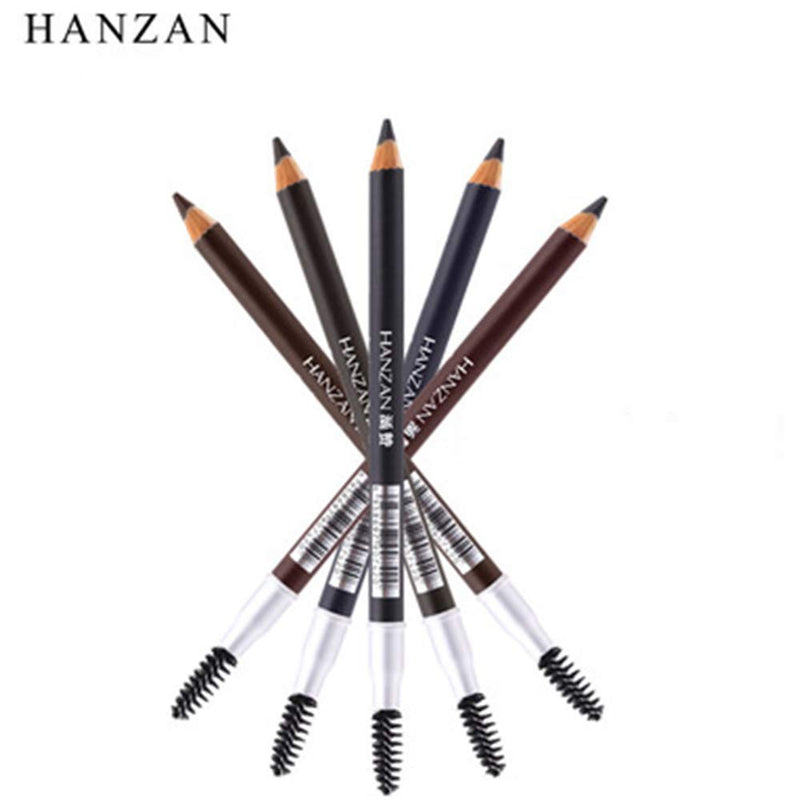 HANZAN Waterproof Eye Brow Eyeliner Eyebrow Pen Pencil Makeup Cedar Wood Cosmetic Tool (EB01 BROWN) HANZAN