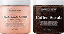 Majestic Pure Himalayan Scrub with Collagen (10 oz) and Coffee Scrub (10 oz) Bundle MAJESTIC PURE