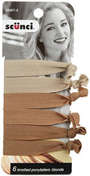 Scunci Knot Ponytailers - Blonde Scunci