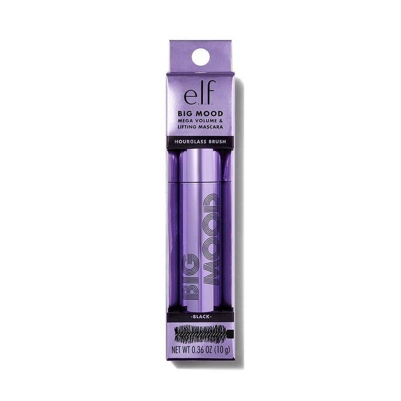 e.l.f. Big Mood Mascara, Bold Volume & Instant Lift, Creates Long-Lasting Voluminous Lashes, Infused with Jojoba Wax, Black, 1.1 Oz (10mL) e.l.f.