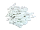 100pcs Pana Brand Cosmetic Make Up Disposable Plastic 2.5" Spatulas Skin Care Facial Cream Mask Spatula (100 Pieces in a Container) (WHITE) PANA